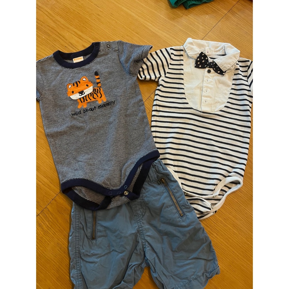 Toddler Boys Summer Clothes Lot - Size 12-18 mo - Shirts Tops Shorts Romper - Picture 5 of 5